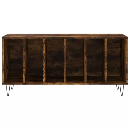 Füstös tölgy színű szerelt fa hanglemezszekrény 100x38x48 cm