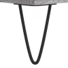 Szürke sonoma színű szerelt fa hanglemezszekrény 100x38x48 cm