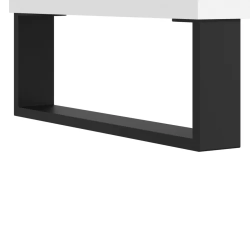 Fehér szerelt fa hanglemezszekrény 100 x 38 x 48 cm