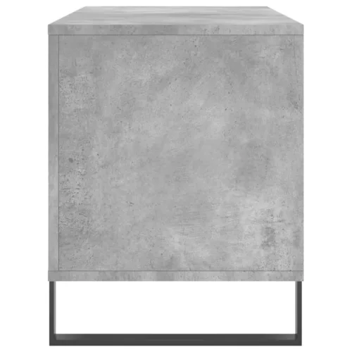 Betonszürke szerelt fa hanglemezszekrény 100 x 38 x 48 cm