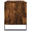 Füstös tölgy színű szerelt fa hanglemezszekrény 100x38x48 cm