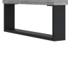 Szürke sonoma színű szerelt fa hanglemezszekrény 100x38x48 cm