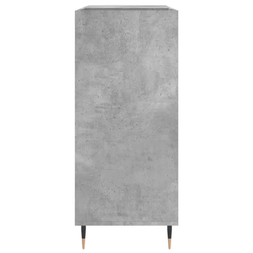 Betonszürke szerelt fa hanglemezszekrény 84,5 x 38 x 89 cm