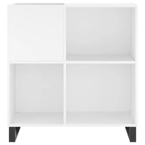 Fehér szerelt fa hanglemezszekrény 84,5 x 38 x 89 cm