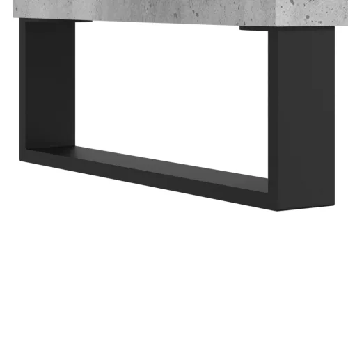 Betonszürke szerelt fa hanglemezszekrény 84,5 x 38 x 89 cm