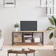 Sonoma tölgy színű szerelt fa és vas TV-szekrény 100x35x45 cm