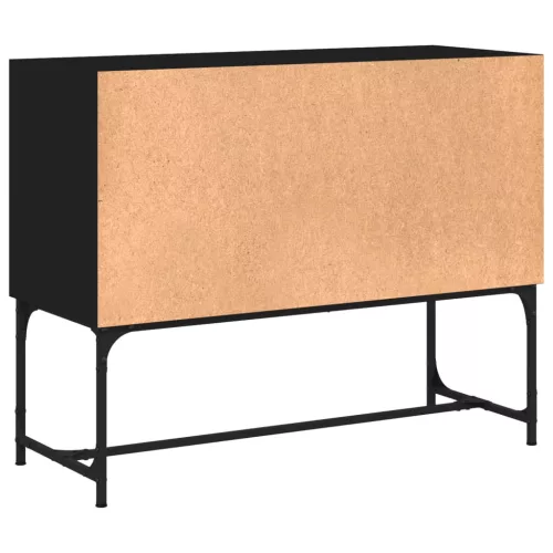 Fekete szerelt fa tálalóasztal 100 x 40 x 79,5 cm