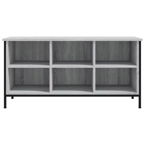 Szürke sonoma színű szerelt fa cipőszekrény 100x35x50 cm