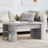 Betonszürke szerelt fa dohányzóasztal 102 x 55 x 42 cm