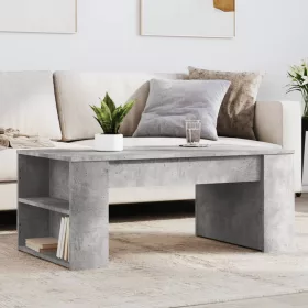 Betonszürke szerelt fa dohányzóasztal 102 x 55 x 42 cm