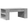Betonszürke szerelt fa dohányzóasztal 102 x 55 x 42 cm