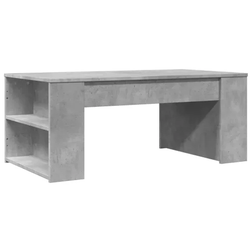 Betonszürke szerelt fa dohányzóasztal 102 x 55 x 42 cm