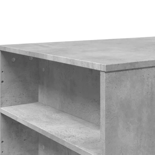 Betonszürke szerelt fa dohányzóasztal 102 x 55 x 42 cm