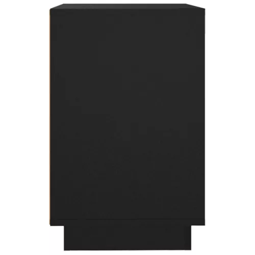 Fekete szerelt fa tálalószekrény 102x35x60 cm