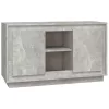 Betonszürke szerelt fa tálalószekrény 102x35x60 cm