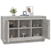 Betonszürke szerelt fa tálalószekrény 102x35x60 cm