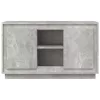 Betonszürke szerelt fa tálalószekrény 102x35x60 cm