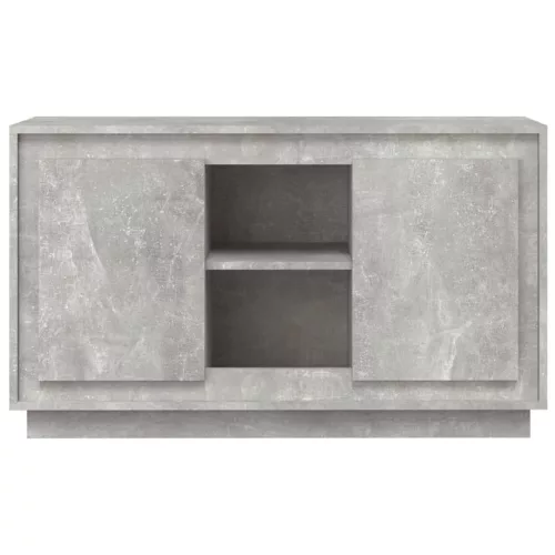 Betonszürke szerelt fa tálalószekrény 102x35x60 cm