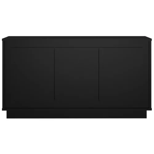 Fekete szerelt fa tálalószekrény 102x35x55 cm