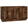 Füstös tölgy színű szerelt fa tálalószekrény 102x35x55 cm