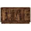 Füstös tölgy színű szerelt fa tálalószekrény 102x35x55 cm