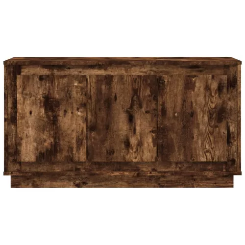 Füstös tölgy színű szerelt fa tálalószekrény 102x35x55 cm