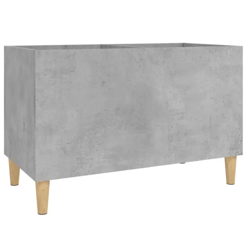 Betonszürke szerelt fa hanglemezszekrény 74,5x38x48 cm