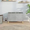 Betonszürke szerelt fa hanglemezszekrény 74,5x38x48 cm