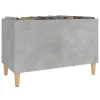 Betonszürke szerelt fa hanglemezszekrény 74,5x38x48 cm