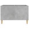 Betonszürke szerelt fa hanglemezszekrény 74,5x38x48 cm