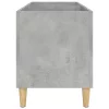 Betonszürke szerelt fa hanglemezszekrény 74,5x38x48 cm