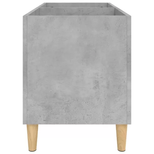 Betonszürke szerelt fa hanglemezszekrény 74,5x38x48 cm