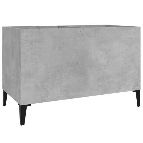 Betonszürke szerelt fa hanglemezszekrény 74,5x38x48 cm