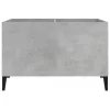 Betonszürke szerelt fa hanglemezszekrény 74,5x38x48 cm