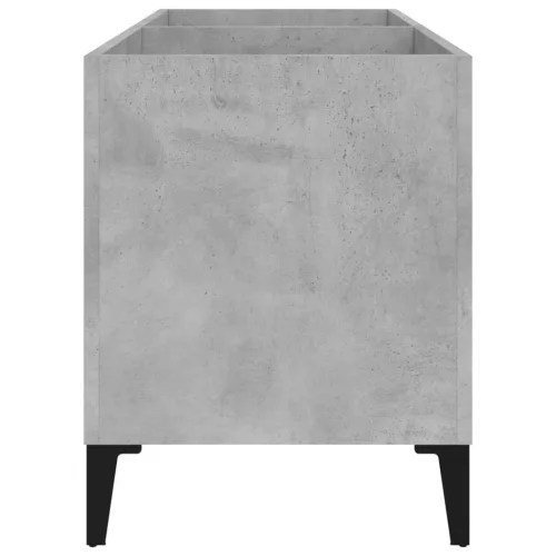 Betonszürke szerelt fa hanglemezszekrény 74,5x38x48 cm