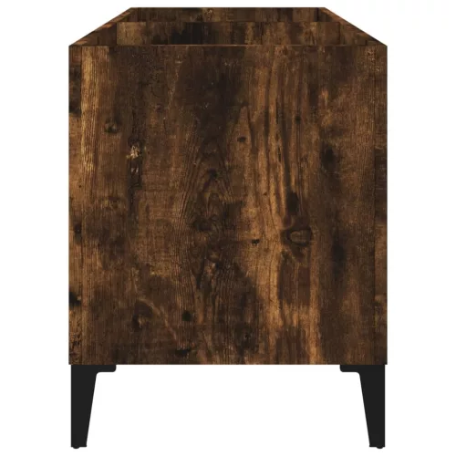 Füstös tölgy színű szerelt fa hanglemezszekrény 74,5x38x48 cm