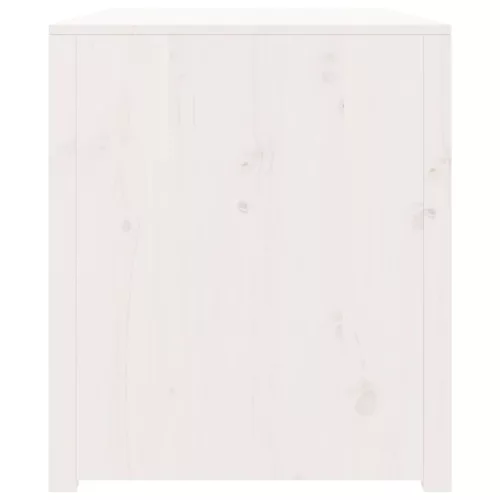 Fehér tömör fenyőfa kültéri konyhaszekrény 106 x 55 x 64 cm