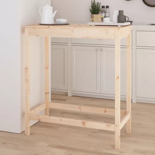 Tömör fenyőfa bárasztal 100 x 50 x 110 cm