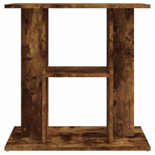 Füstölt tölgyfa akváriumállvány 60 x 30 x 60 cm rétegelt fából