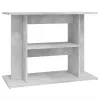 Betonszürke akváriumállvány 80 x 35 x 60 cm rétegelt fából