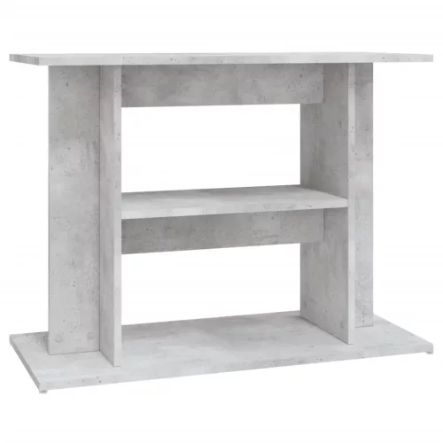 Betonszürke akváriumállvány 80 x 35 x 60 cm rétegelt fából