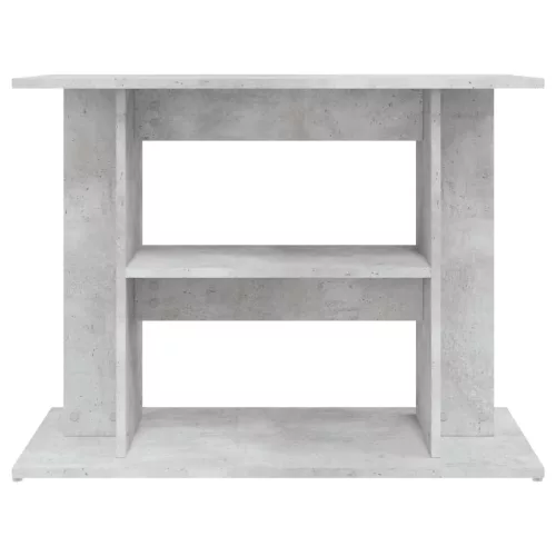Betonszürke akváriumállvány 80 x 35 x 60 cm rétegelt fából