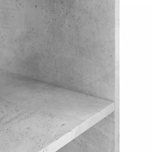 Betonszürke akváriumállvány 80 x 35 x 60 cm rétegelt fából