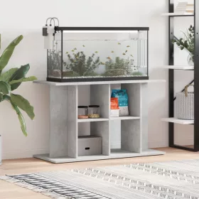   Betonszürke akváriumállvány 100 x 40 x 60 cm rétegelt fából