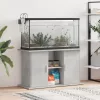 Betonszürke akváriumállvány 101 x 41 x 58 cm rétegelt fából