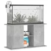 Betonszürke akváriumállvány 101 x 41 x 58 cm rétegelt fából