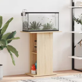   Sonoma tölgyfa akváriumállvány 60,5 x 36 x 72,5 cm rétegelt fából