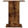 Füstös tölgy szerelt fa akváriumtartó állvány 60,5x36x72,5 cm