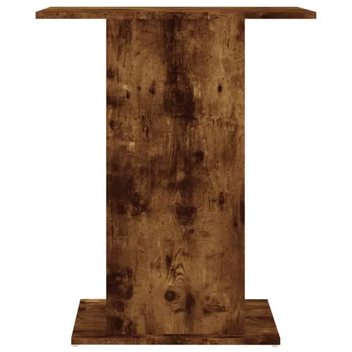 Füstös tölgy szerelt fa akváriumtartó állvány 60,5x36x72,5 cm