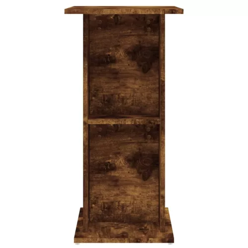 Füstös tölgy szerelt fa akváriumtartó állvány 60,5x36x72,5 cm